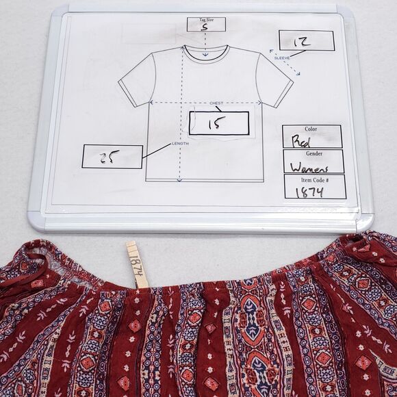 Hollister Short Sleeve Casual One Piece Womens Size Small S Red - Picture 9 of 9